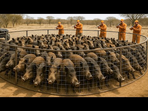 Wild Boars Fall Into Texas Farmers’ Genius Trap – The Ending Is Unbelievable