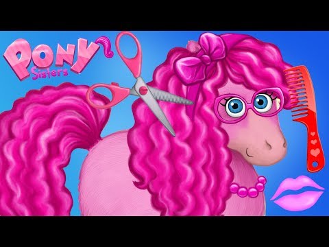 Fun Animal Horse Care - Pony Sisters Hair Color Style Salon Makeover Clean Up Kids App