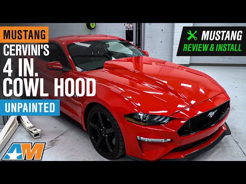 2018-2020 Mustang Cervini's 4 in. Cowl Hood - Unpainted Review & Install
