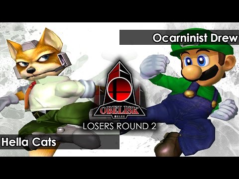 Melee: IRL | Hella Cats (Fox) V Ocarinist Drew (Luigi) - Obelisk 50 Tournament SSBM