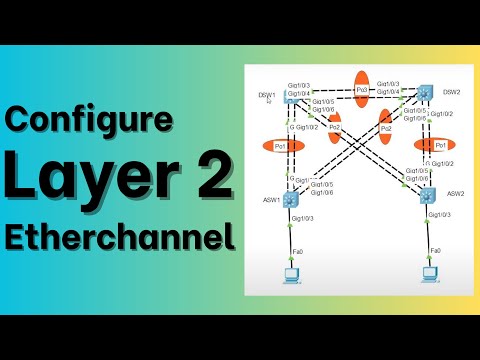 How to configure a Layer 2 Etherchannel in Packet Tracer 7.2