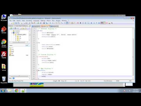 Projects in HTML5 – Chapter 11 – Gallery CSS Styling