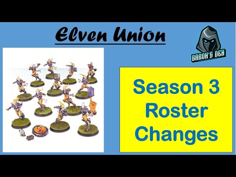 Blood Bowl Season 3 Elven Union Roster Changes Up and Downs