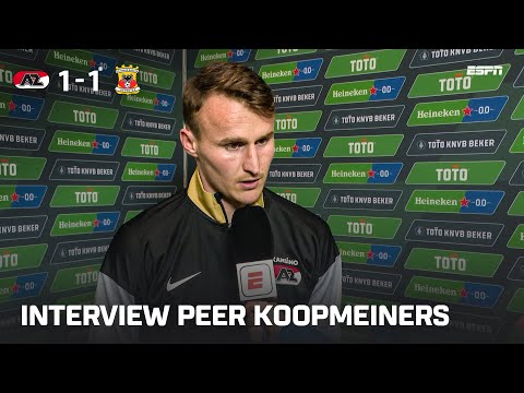 Peer Koopmeiners: "Neem het MEZELF kwalijk dat ik m'n HANDEN daar heb" 😔 | Interview na bekerfinale
