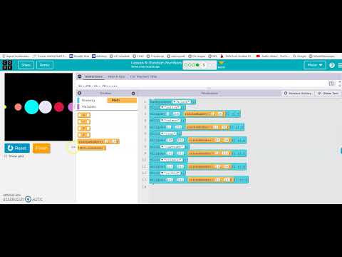 Code.org Lesson 6 Random Numbers 2021
