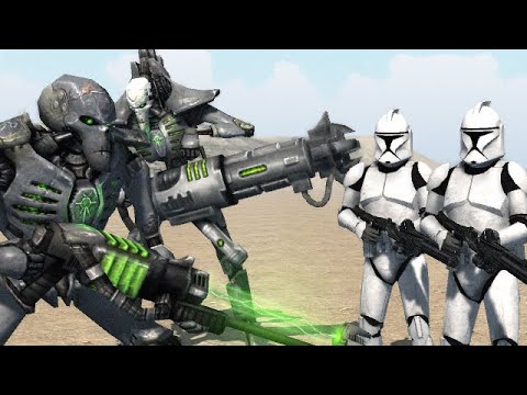 Can 500 Clone Troopers kill 20 Necrons? [Star Wars vs Warhammer 40K]
