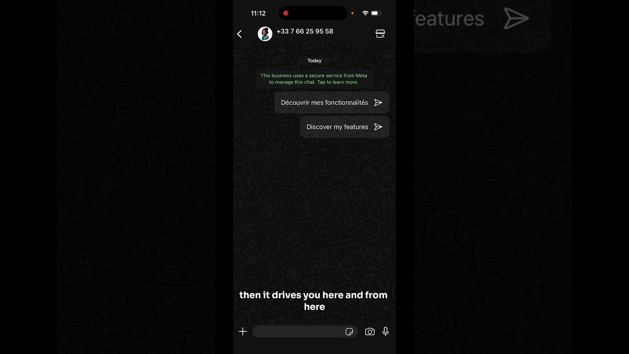 Send Your First Message to Simone on WhatsApp