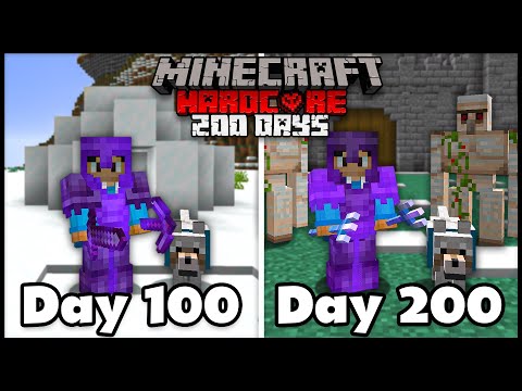 GlitchNOut - I Survived 200 Days In Hardcore Minecraft... Here's What Happened