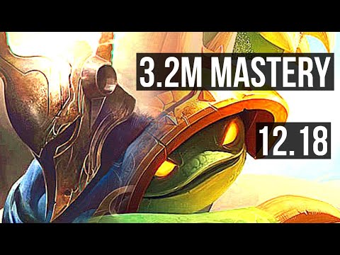PANTHEON vs RAMMUS (TOP) | 3.2M mastery, 600+ games, 9/3/11, Dominating | KR Diamond | 12.18