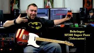 Video thumbnail for Behringer SF300 Super Fuzz (Telecaster) by Cryptic Mask Guitar