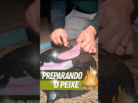 PREPARANDO O PEIXE | Vídeo completo na BIO! #pesca  #floresta  #eua  #florida