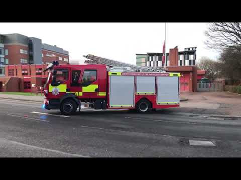 Greater Manchester Fire and Rescue Service Bolton Central New Pump Turnout