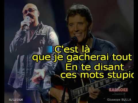 Les mots stupides Sacha DISTEL karaoké Giuseppe BULLA