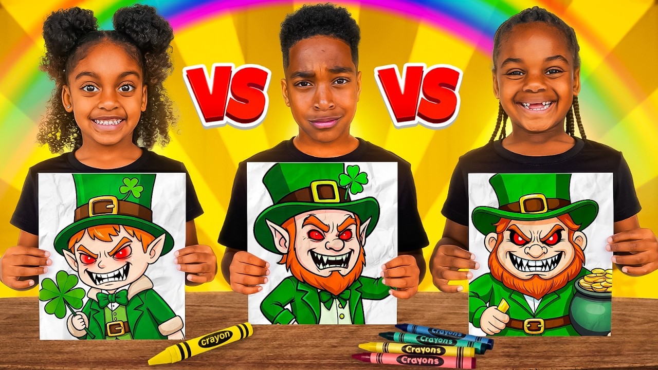 3 MARKER ST. PATRICK'S DAY COLORING CHALLENGE (LEPRECHAUN)