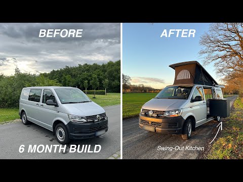 VW T6 Camper Van Project | Swing-Out Kitchen Build