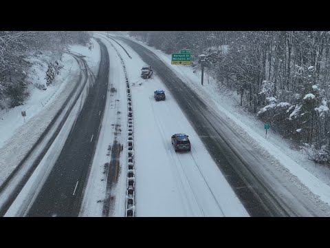 03-14-2023 Leominster, MA - Accidents on Route 2- Heavy Snow - I190 Lowell, MA