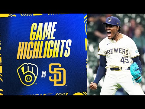 Padres vs. Brewers Game Highlights (4/17/24) | MLB Highlights