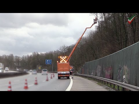 Sturmtief "Sabine" - A45: Aufräumarbeiten nach Orkan - Autobahn am Montag zum Teil freigegeben