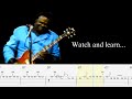 Everything about Freddie King's guitar style in one video... (Tab)