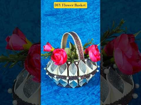 DIY Make Flower Basket l waste to best #ytshorts #diy#flowerbasket#viral #craft #artandcraft