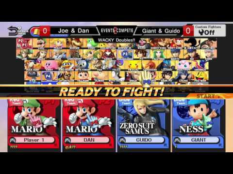 Chicago Sm4sh Summit – Whacky Doubles – E2C l Joe Barrels & GGA.Dan vs. Guido & Giant