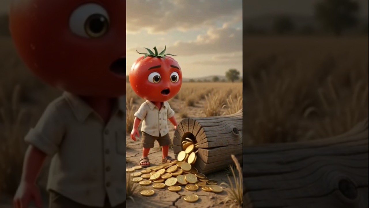 गरीब टमाटर को मिला जादुई पत्ता और बदल गई उसकी किस्मत! 🍅✨💰 | Emotional Hindi Story📝  #hindistory