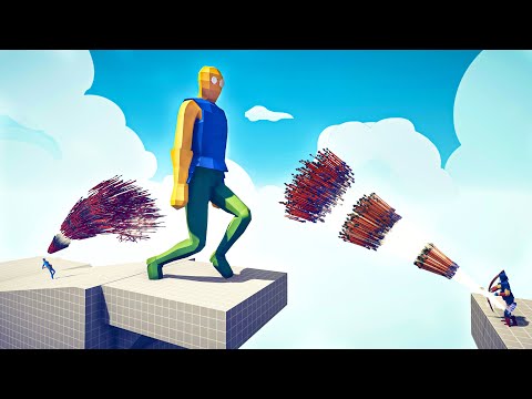 GOD ARCHER & GOD SPEAR THROWER vs GIANTS - Totally Accurate Battle Simulator TABS
