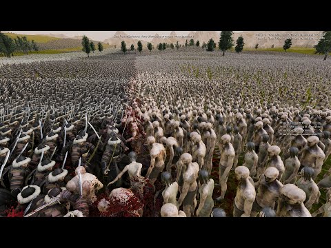 1,000,000 Zombies vs 220,500 Medieval Army | UEBS 2 Epic Battle