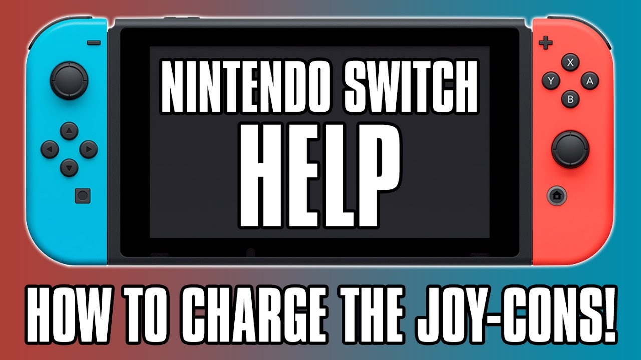 Nintendo Switch Help - How To Charge The Joy-Con Controllers! Joycon Charging Tips!