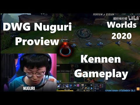 Worlds 2020 DWG Nuguri  Proview Kennen Gameplay POV Top  DWG vs PSG