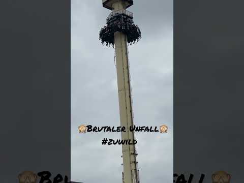 Brutaler Unfall 👀#achterbahn #ukraine