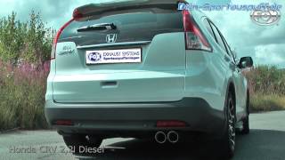 Video: FOX Sportauspuff Endschalldämpfer für Honda CR-V 4 2.2l Diesel