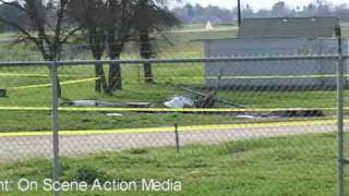 preview picture of video 'Rio Linda, CA.  Small Plane Crash 2-28-2009 near Sacramento, CA'