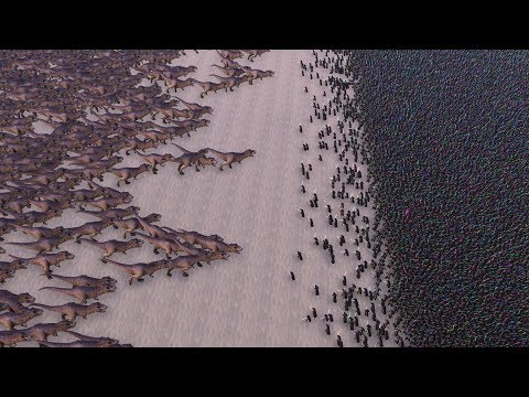 3000 TREX vs 20000 JEDI - Ultimate Epic Battle Simulator