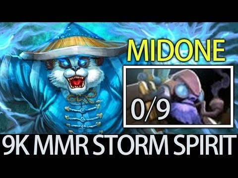 Pro 9K MMR Storm Spirit vs Tinker Gameplay by MidOne Dota 2