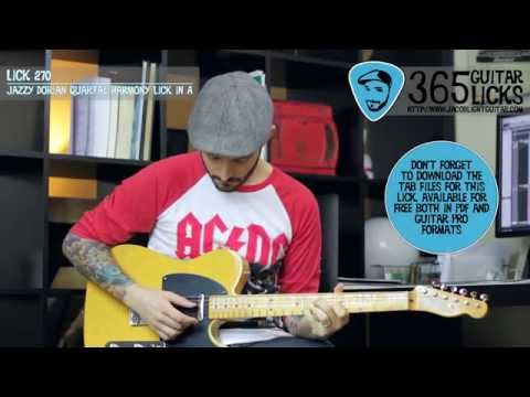 Lick 270/365 - Jazzy Dorian Quartal Harmony Lick in A | 365 Guitar Licks Project