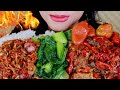 ASMR OSENG TERI BAWANG PEDAS CABE GENDOT EMPAL BALADO TUMIS POKCOY ASMR MUKBANG INDONESIA