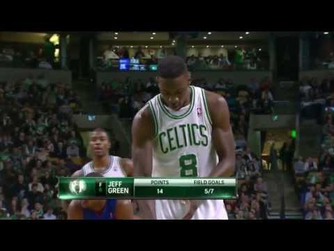 Jeff Green 34 pts vs. Detroit (03.04.2013)
