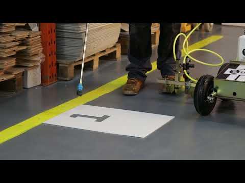 Zebra Eco Hard Surface Line Marking Machine - Stencil Marking