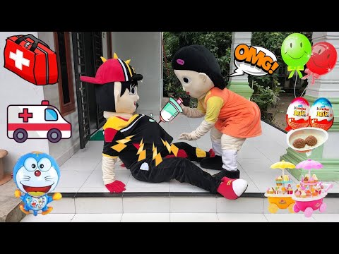 Drama Badut Lucu BoBoiBoy Sakit Perut M3lahirkan Ikan Di Tolong Squid Game