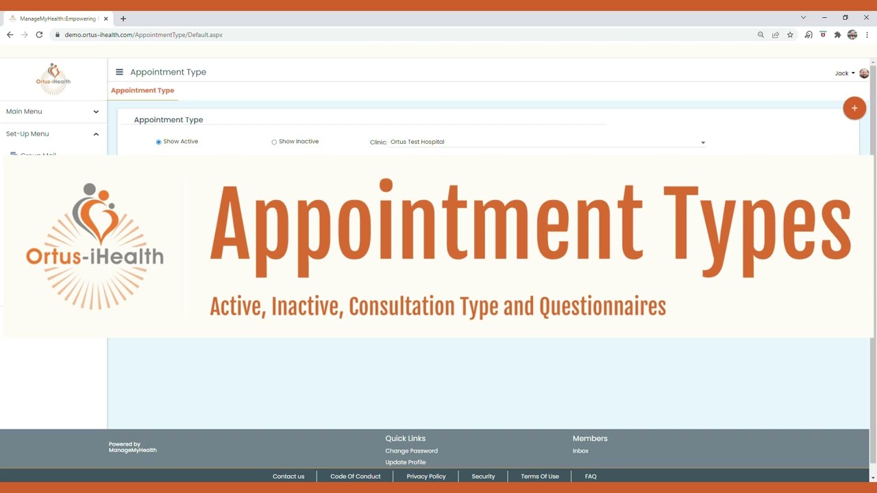Appointment Types