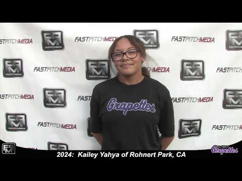 2024 Kailey Yahya Speedy Slapper and Outfield Softball Skills Video - Ca Grapettes