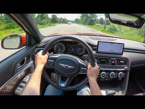 2022 Genesis G70 3.3T Sport AWD - POV Test Drive (Binaural Audio)