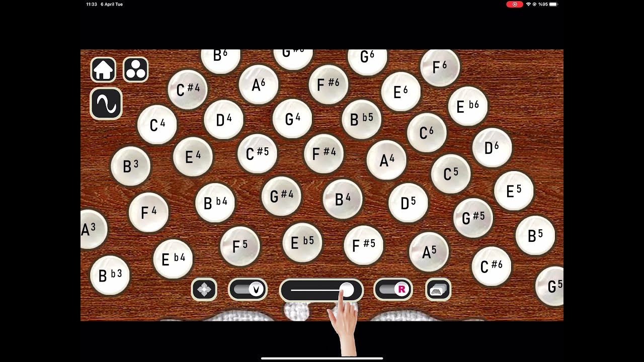 Bandoneon - Keyboard Zoom in / out function