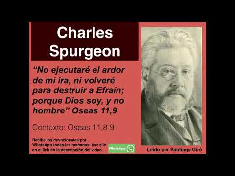 Oseas 11,9. Devocional de hoy. Charles Spurgeon en español.