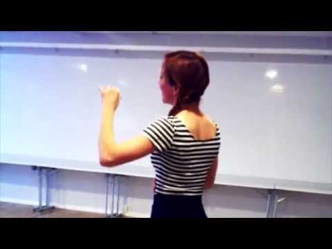 Annika Herlitz rehearsing Defying Gravity (Wicked)