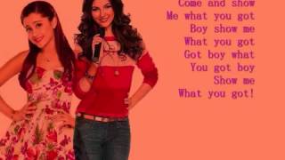 L A Boyz   Victoria Justice feat Ariana Grande   Lyrics On Screen Studio Version