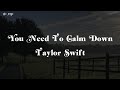 You Need To Calm Down - Taylor Swift ( speed up )  lyrics