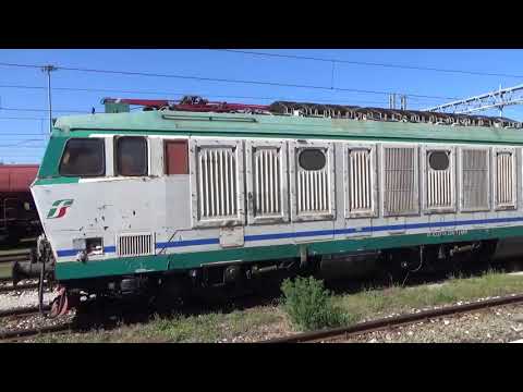 Treni merci nella stazione di FOSSANO (CN) 28-09-2018