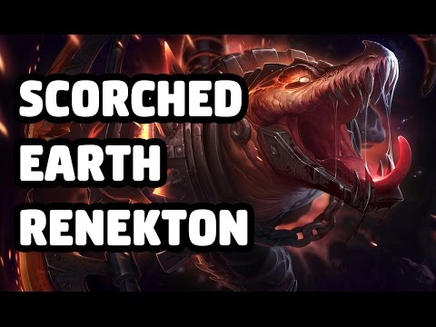 SCORCHED EARTH RENEKTON SKIN SPOTLIGHT - LEAGUE OF LEGENDS